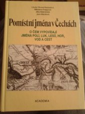 kniha Pomístní jména v Čechách o čem vypovídají jména polí, luk, lesů, hor, vod a cest, Academia 1995