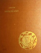 kniha Prostějov a okolí ve světle svých historických a uměleckých památek, Buček 1924