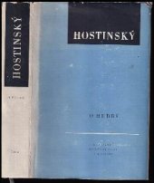 kniha Hostinský o hudbě [výbor statí], Státní Hudební Vydavatelství 1961