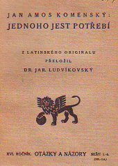 kniha Jednoho jest potřebí, Jan Laichter 1920