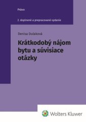 kniha Krátkodobý nájom bytu a súvisiace otázky, Wolters Kluwer 2026