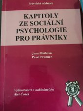 kniha Kapitoly ze sociální psychologie pro právníky, Aleš Čeněk 1998