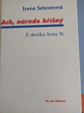 kniha Ach, národe hříšný z deníku Irmy N., Jan Hollauer 2004