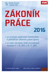 kniha Zákoník práce 2016 (sešitové vydání), Anag 2015