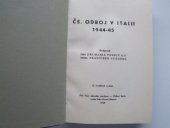 kniha Čs. odboj v Italii 1944-45, Svaz národní revoluce-Odboj Italie 1948