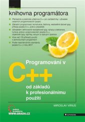 kniha Programování v C++ od základů k profesionálnímu použití, Grada 2018