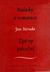 kniha Balady a romance Zpěvy páteční, SPN 1957