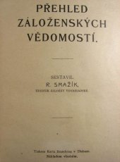 kniha Přehled záloženských vědomostí, s.n. 