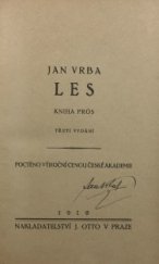 kniha Les kniha prós, J. Otto 1919