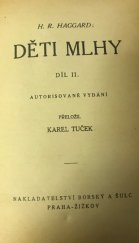 kniha Děti mlhy. Díl II., Borský a Šulc 1924