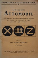 kniha Jak seznati automobil, I.L. Kober 1926