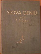 kniha Slova geniů, s.n. 1923