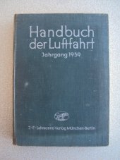 kniha Handbuch der Luftfahrt, Lehmanns Verlag 1939
