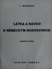 kniha Látka a návod k německým rozhovorům, Tvořivá škola 1940