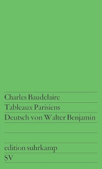 kniha Tableaux Parisiens Deutsch und mit einem Vorwort versehen von Walter Benjamin, Suhrkamp Verlag 1963