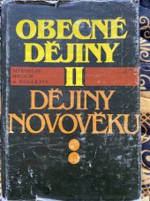 kniha Obecné dějiny. [Díl] 2, - Dějiny novověku, SPN 1989