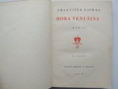 kniha Hora Venušina román, Alois Srdce 1928