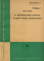kniha K metodologii studia starší české literatury, SPN 1962