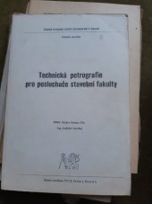kniha Technická petrografie pro posluchače stavební fakulty, ČVUT 1981