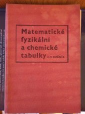 kniha Matematické, fyzikální a chemické tabulky pro 7.-9. ročník, Státní pedagogické nakladatelství 1964