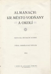 kniha Almanach kr. město Vodňany a okolí, Okrašlovací spolek 1914