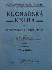 kniha Kuchařská kniha pro venkovské hospodyně 1916