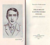 kniha Fragment zastřeného osudu (Arthur Breiský) : [essay], Evropský literární klub 1945