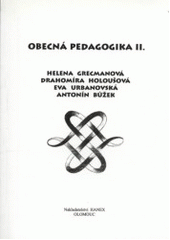 kniha Obecná pedagogika II., Hanex 1998