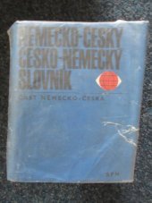 kniha Německo-český a česko-německý slovník Česko-německá část, SPN 1972