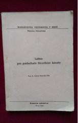 kniha Latina pro posluchače filozofické fakulty, Masarykova univerzita 1991