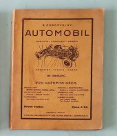 kniha Automobil Obsluha - udržování - opravy - předpisy - teorie - praxe, s.n. 1937