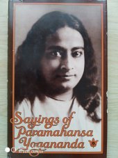 kniha Sayings of Paramahansa Yogananda, Self-Realization Fellowship 1986