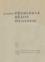 kniha Přehledné dějiny filosofie , Univerzita Karlova 1945