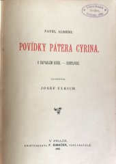 kniha Povídky pátera Cyrina, F. Šimáček 1892