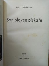 kniha Syn plavce pískaře, Orbis 1943