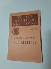 kniha Lambro Povstalec řecký, J. Otto 1926