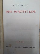 kniha Jsme sovětští lidé, SNDK 1952