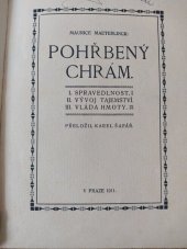 kniha Pohřbený chrám, Dr. Rud. Brož 1911