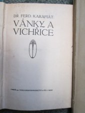 kniha Vánky a vichřice [Povídky], Píša 1910