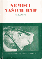 kniha Nemoci našich ryb práce z parasitologické katedry veterinární fakulty v Brně, Československá akademie věd 1954