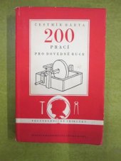 kniha 200 prací pro dovedné ruce, SNDK 1957