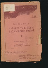 kniha Veřejná tajemství řečnického umění, J. Otto 1911