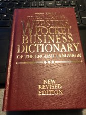 kniha The New Webster´s Pocket Dictionary Business Dictionary of the English Language, Trident Press International 1998