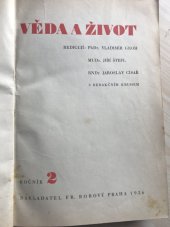 kniha Věda a život ročník 2, Fr. Borový 1936