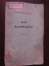 kniha Die Slowaken., Kohlhammer Verlag 1942