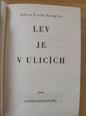 kniha Lev je v ulicích, Nakladatelské družstvo Máje 1946