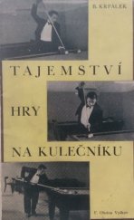 kniha Tajemství hry na kulečníku, F. Obzina 1935