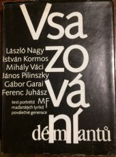 kniha Vsazování démantů šest portrétů maďarských lyriků poválečné generace, Mladá fronta 1984