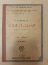 kniha Julius Caesar  Tragédie v pěti jednáních, J. Otto 1917