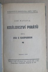 kniha Království pirátů. Díl I., - Boj s Gasparrim, Čechie 1929